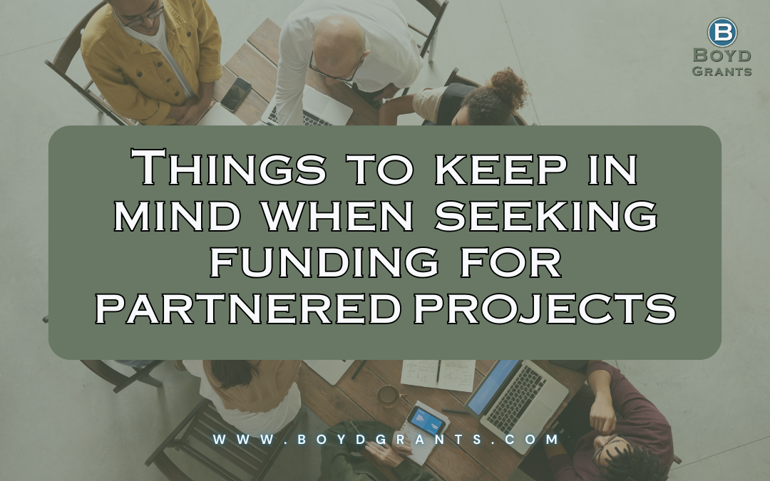 Things to Keep in Mind when Seeking Funding for Partnered Projects